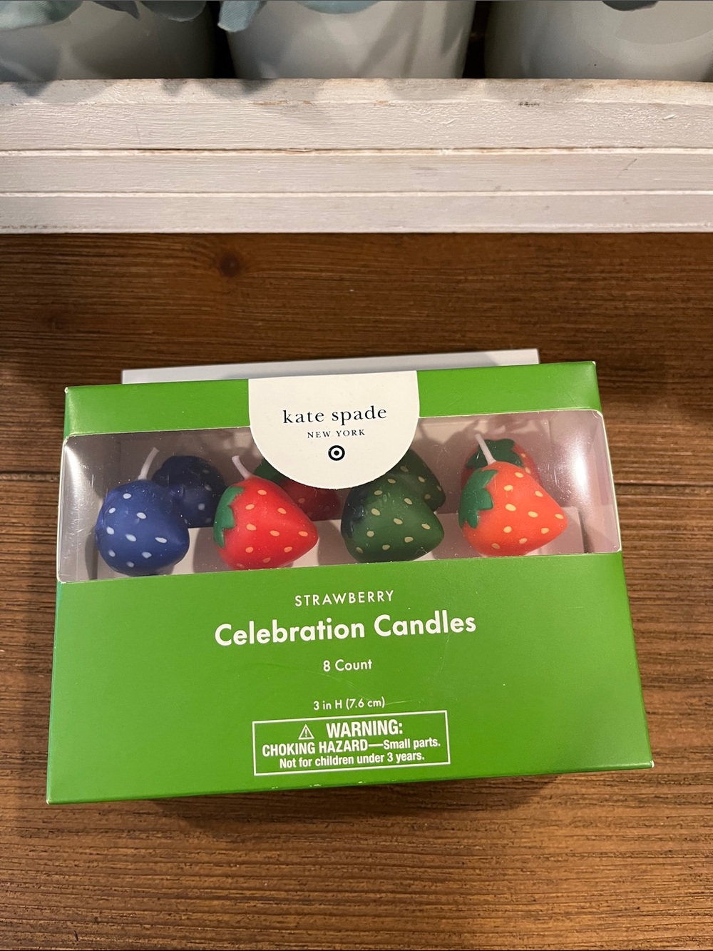 NWT Kate Spade X Target Strawberry Celebration Candle Set - 8 Count